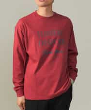 KHKJV14034 a.v.v MEN(アー・ヴェ・ヴェ) 【大人のロゴT】ビッグロゴワイドシルエットロングTシャツ ダークレッド