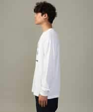KHKJV14034 a.v.v MEN(アー・ヴェ・ヴェ) 【大人のロゴT】ビッグロゴワイドシルエットロングTシャツ ホワイト