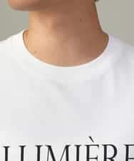 KHKJV14034 a.v.v MEN(アー・ヴェ・ヴェ) 【大人のロゴT】ビッグロゴワイドシルエットロングTシャツ ホワイト