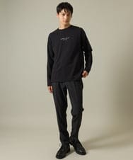 KHKJV29029 a.v.v MEN(アー・ヴェ・ヴェ) 【ユニセックス】ミニロゴセミワイドシルエットロングTシャツ ホワイト