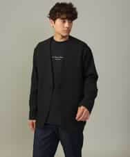 KHKJV29029 a.v.v MEN(アー・ヴェ・ヴェ) 【ユニセックス】ミニロゴセミワイドシルエットロングTシャツ ホワイト