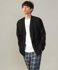 KHKJV29029 a.v.v MEN(アー・ヴェ・ヴェ) 【ユニセックス】ミニロゴセミワイドシルエットロングTシャツ ホワイト