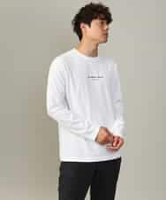 KHKJV29029 a.v.v MEN(アー・ヴェ・ヴェ) 【ユニセックス】ミニロゴセミワイドシルエットロングTシャツ ホワイト