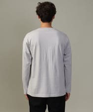KHKJV53034 a.v.v MEN(アー・ヴェ・ヴェ) 【ジャケイン可】ピンタックセミワイドシルエット クルーネックTシャツ ライトグレー