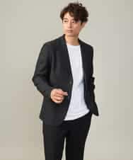 KHKJV53034 a.v.v MEN(アー・ヴェ・ヴェ) 【ジャケイン可】ピンタックセミワイドシルエット クルーネックTシャツ ライトグレー