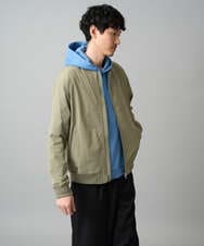 KHKKA01059 a.v.v MEN(アー・ヴェ・ヴェ) 【イージーケア/毛玉になりにくい】幾何ジャカードプルオーバーパーカー【ストレッチ/洗濯機で洗える】 ブラック