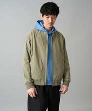 KHKKA01059 a.v.v MEN(アー・ヴェ・ヴェ) 【イージーケア/毛玉になりにくい】幾何ジャカードプルオーバーパーカー【ストレッチ/洗濯機で洗える】 ブラック