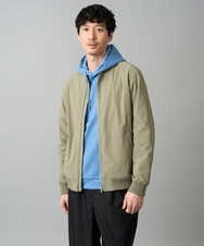 KHKKA01059 a.v.v MEN(アー・ヴェ・ヴェ) 【イージーケア/毛玉になりにくい】幾何ジャカードプルオーバーパーカー【ストレッチ/洗濯機で洗える】 ブラック