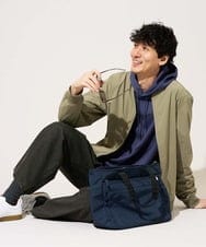 KHKKA01059 a.v.v MEN(アー・ヴェ・ヴェ) 春の一枚着におすすめ【イージーケア/毛玉になりにくい】幾何ジャカードプルオーバーパーカー【ストレッチ/洗濯機で洗える】 ブラック