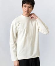 KHKKA03034 a.v.v MEN(アー・ヴェ・ヴェ) ポンチモックネックカットソー【イージーケア/毛玉になりにくい/速乾/洗濯機で洗える】 ホワイト