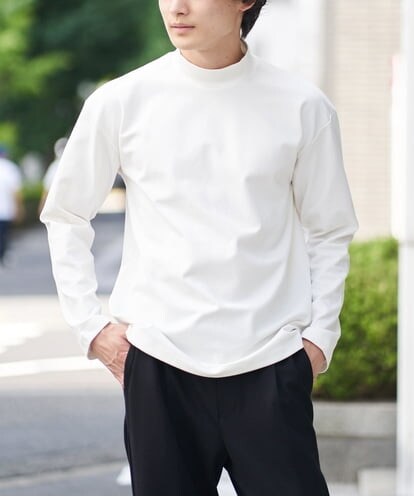 KHKKP03034 a.v.v MEN ポンチモックネックカットソー
