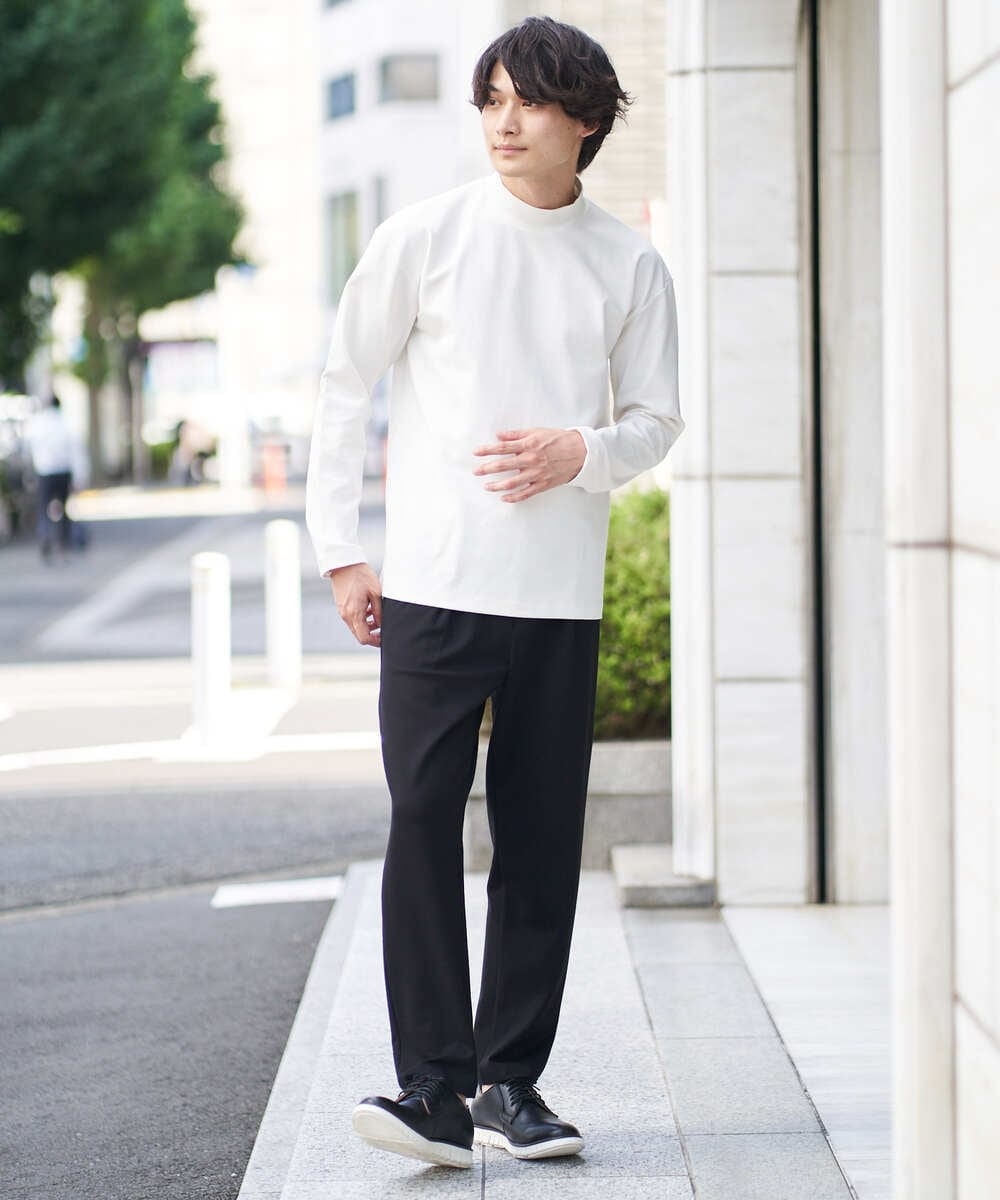定価3.5超 美品! Lサイズ感 風格モックネック カットソー-