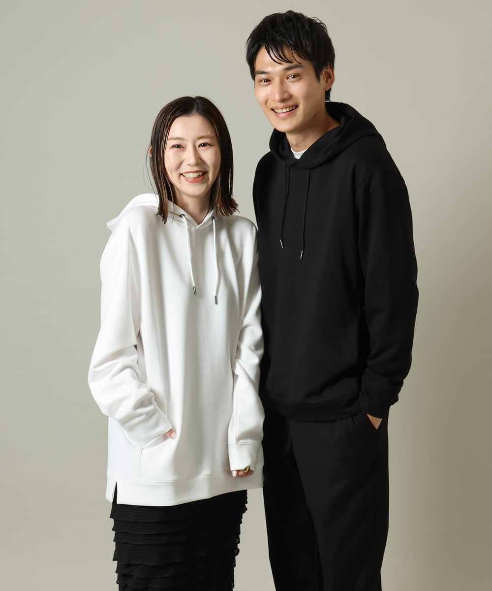 KHKKV01054 a.v.v MEN(アー・ヴェ・ヴェ) 【累計2.5万枚販売】なめらかダンボールパーカー ベージュ