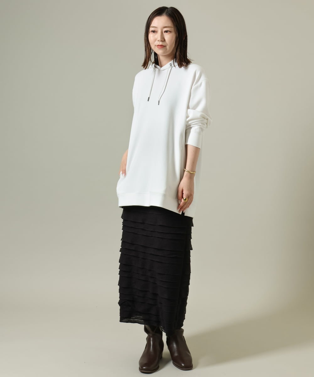 KHKKV01054 a.v.v MEN(アー・ヴェ・ヴェ) 【累計2.5万枚販売】なめらかダンボールパーカー ベージュ