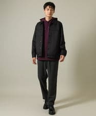 KHKKV01054 a.v.v MEN(アー・ヴェ・ヴェ) 【累計2.5万枚販売】なめらかダンボールパーカー ベージュ