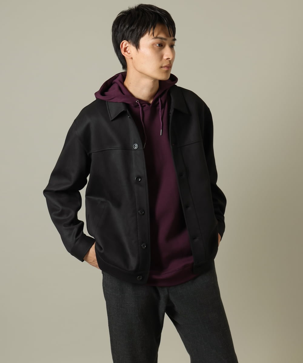 KHKKV01054 a.v.v MEN(アー・ヴェ・ヴェ) 【累計2.5万枚販売】なめらかダンボールパーカー ベージュ