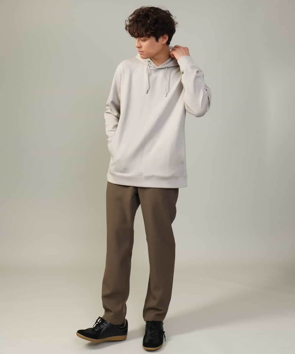 KHKKV01054 a.v.v MEN(アー・ヴェ・ヴェ) 【累計2.5万枚販売】なめらかダンボールパーカー ベージュ