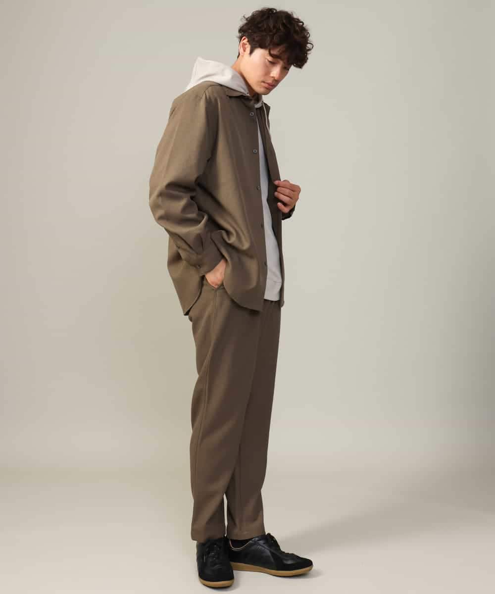 KHKKV01054 a.v.v MEN(アー・ヴェ・ヴェ) 【累計2.5万枚販売】なめらかダンボールパーカー ベージュ