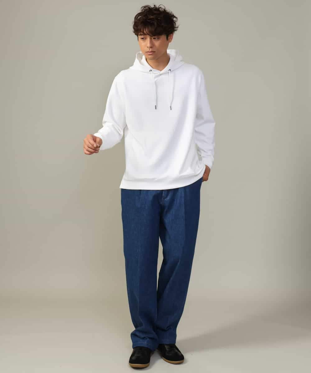 KHKKV01054 a.v.v MEN(アー・ヴェ・ヴェ) 【累計2.5万枚販売】なめらかダンボールパーカー ベージュ