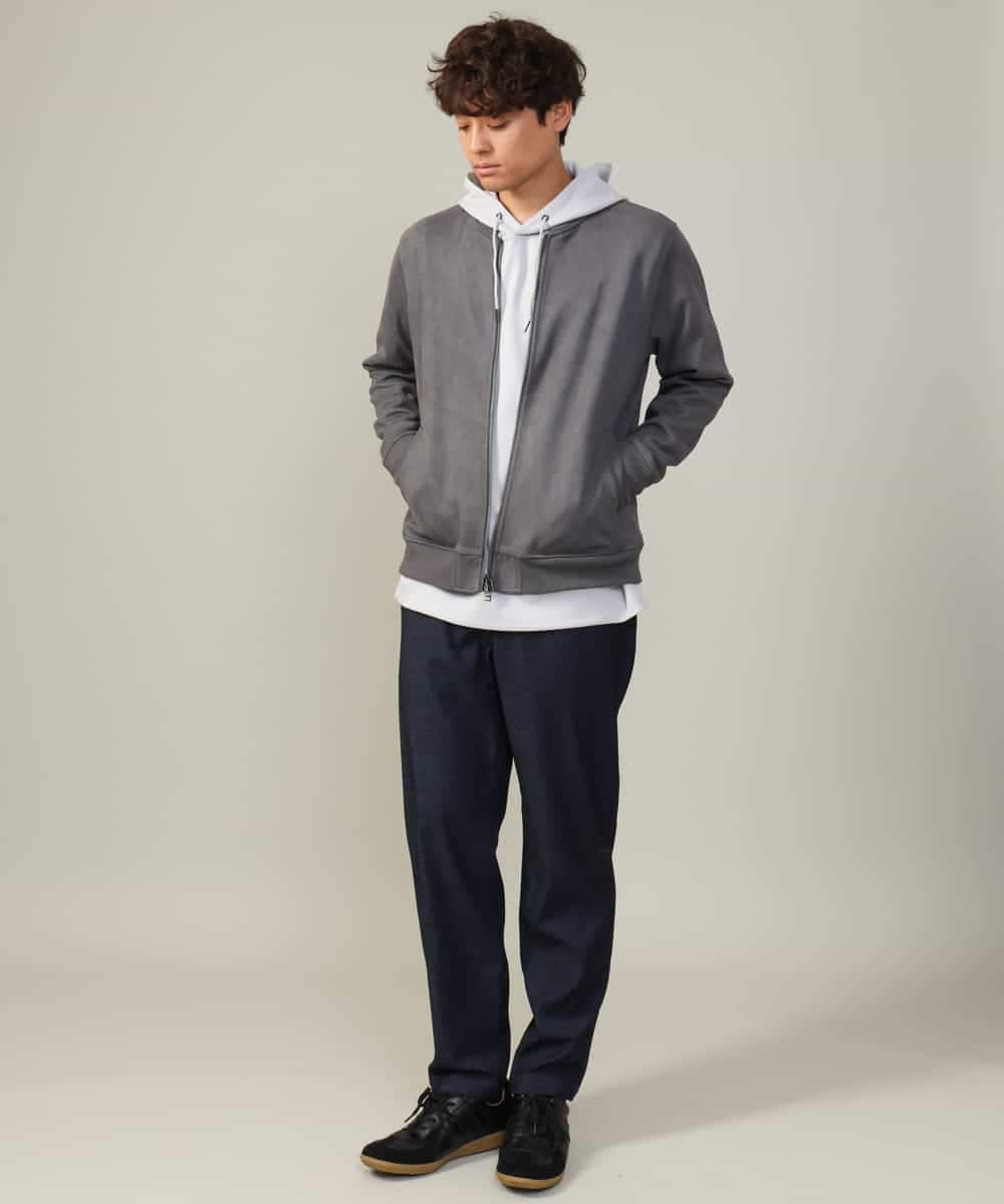 KHKKV01054 a.v.v MEN(アー・ヴェ・ヴェ) 【累計2.5万枚販売】なめらかダンボールパーカー ベージュ