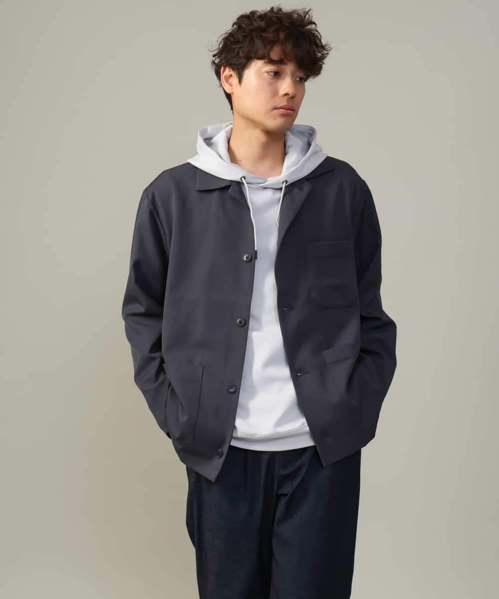KHKKV01054 a.v.v MEN(アー・ヴェ・ヴェ) 【累計2.5万枚販売】なめらかダンボールパーカー ベージュ