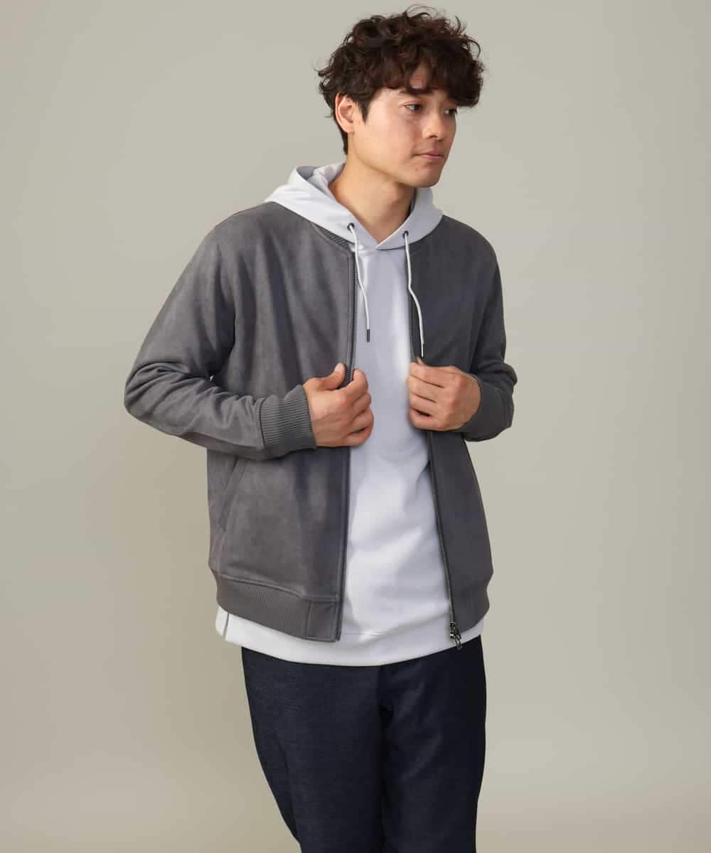 KHKKV01054 a.v.v MEN(アー・ヴェ・ヴェ) 【累計2.5万枚販売】なめらかダンボールパーカー ベージュ