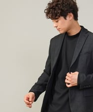 KHKKV03034 a.v.v MEN(アー・ヴェ・ヴェ) 【ジャケインにオススメ】ポンチモックネックカットソー ブラック