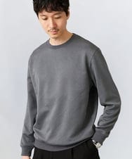 KHKLA20049 a.v.v MEN(アー・ヴェ・ヴェ) 幾何ジャカードセミワイドシルエットプルオーバー【毛玉になりにくい/洗濯機で洗える】 ダークグレー