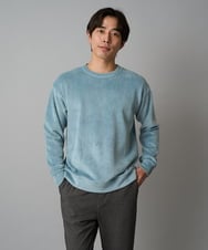 KHKLA41059 a.v.v MEN(アー・ヴェ・ヴェ) 【洗濯機で洗える】カットコーデュロイプルオーバー グリーン