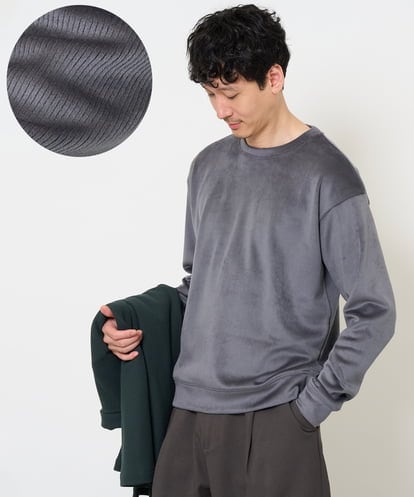 KHKLA41059 a.v.v MEN 【洗濯機で洗える】カットコーデュロイプルオーバー