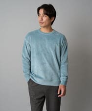 KHKLA41059 a.v.v MEN(アー・ヴェ・ヴェ) 【洗濯機で洗える】カットコーデュロイプルオーバー ダークグレー