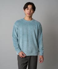 KHKLA41059 a.v.v MEN(アー・ヴェ・ヴェ) 【洗濯機で洗える】カットコーデュロイプルオーバー ダークグレー