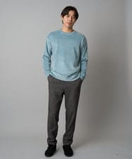 KHKLA41059 a.v.v MEN(アー・ヴェ・ヴェ) 【洗濯機で洗える】カットコーデュロイプルオーバー ダークグレー