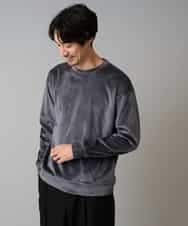 KHKLA41059 a.v.v MEN(アー・ヴェ・ヴェ) 【洗濯機で洗える】カットコーデュロイプルオーバー ダークグレー