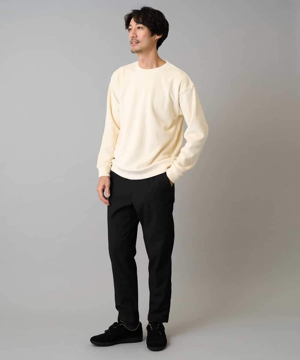 KHKLA41059 a.v.v MEN(アー・ヴェ・ヴェ) 【洗濯機で洗える】カットコーデュロイプルオーバー ダークグレー