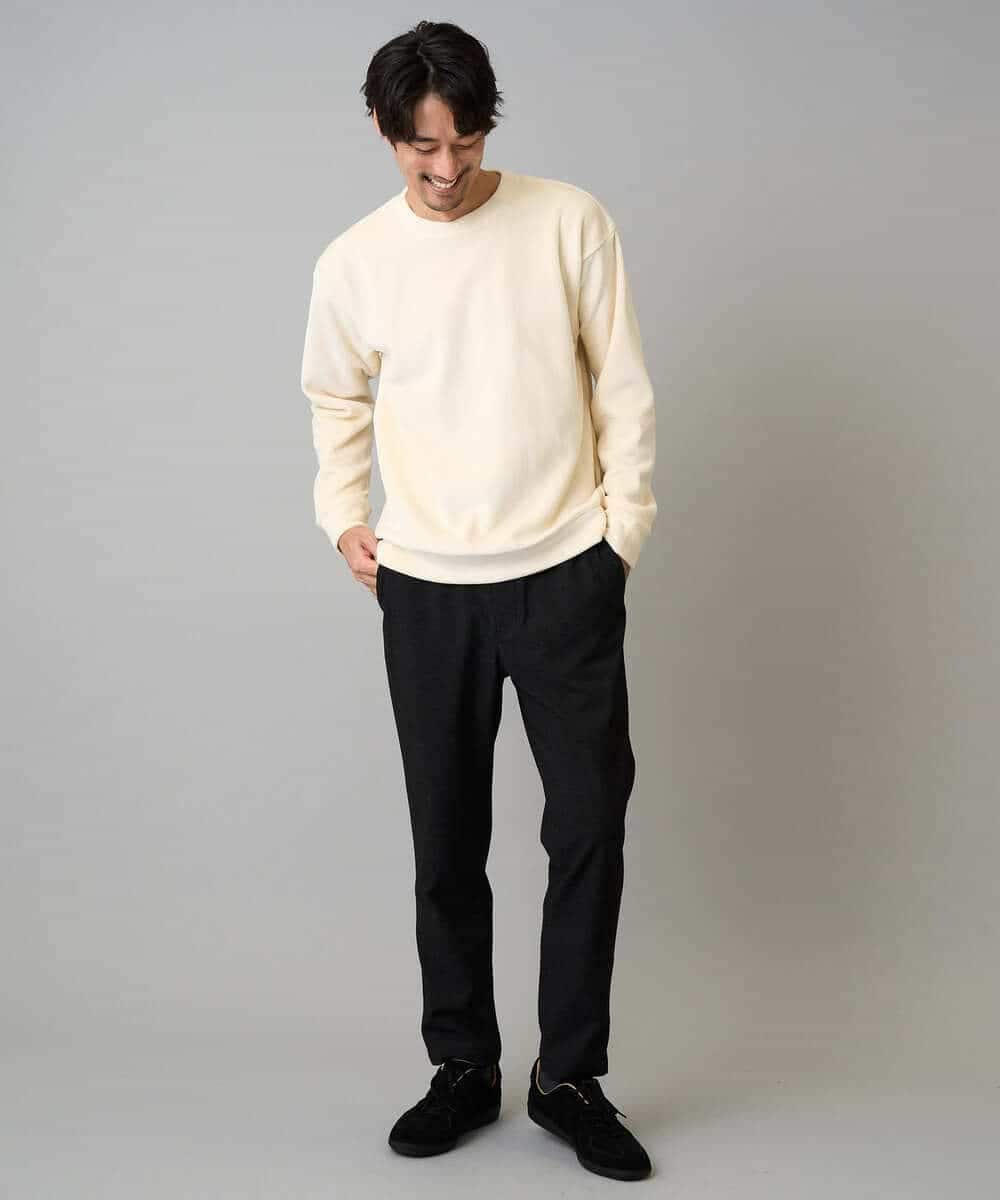 KHKLA41059 a.v.v MEN(アー・ヴェ・ヴェ) 【洗濯機で洗える】カットコーデュロイプルオーバー ダークグレー