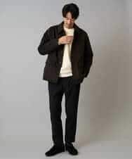 KHKLA41059 a.v.v MEN(アー・ヴェ・ヴェ) 【洗濯機で洗える】カットコーデュロイプルオーバー ダークグレー