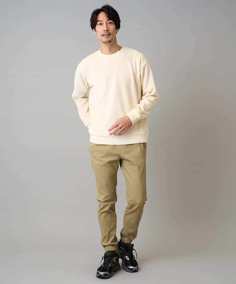 KHKLA41059 a.v.v MEN(アー・ヴェ・ヴェ) 【洗濯機で洗える】カットコーデュロイプルオーバー ダークグレー