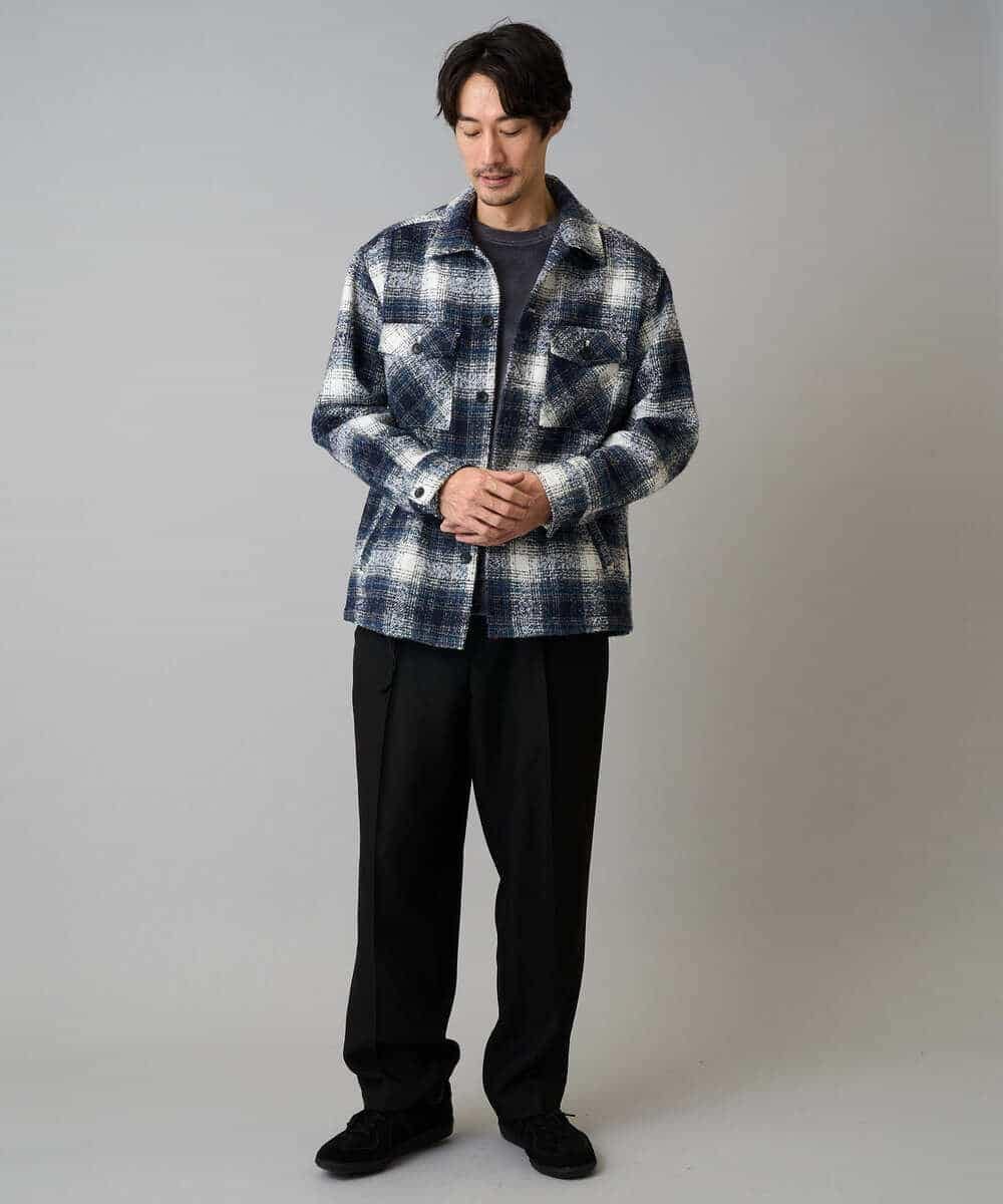 KHKLA41059 a.v.v MEN(アー・ヴェ・ヴェ) 【洗濯機で洗える】カットコーデュロイプルオーバー ダークグレー