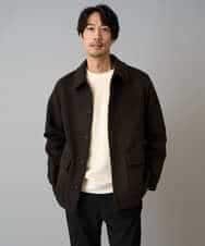 KHKLA41059 a.v.v MEN(アー・ヴェ・ヴェ) 【洗濯機で洗える】カットコーデュロイプルオーバー ダークグレー