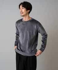 KHKLA41059 a.v.v MEN(アー・ヴェ・ヴェ) 【洗濯機で洗える】カットコーデュロイプルオーバー ダークグレー
