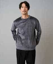 KHKLA41059 a.v.v MEN(アー・ヴェ・ヴェ) 【洗濯機で洗える】カットコーデュロイプルオーバー ダークグレー