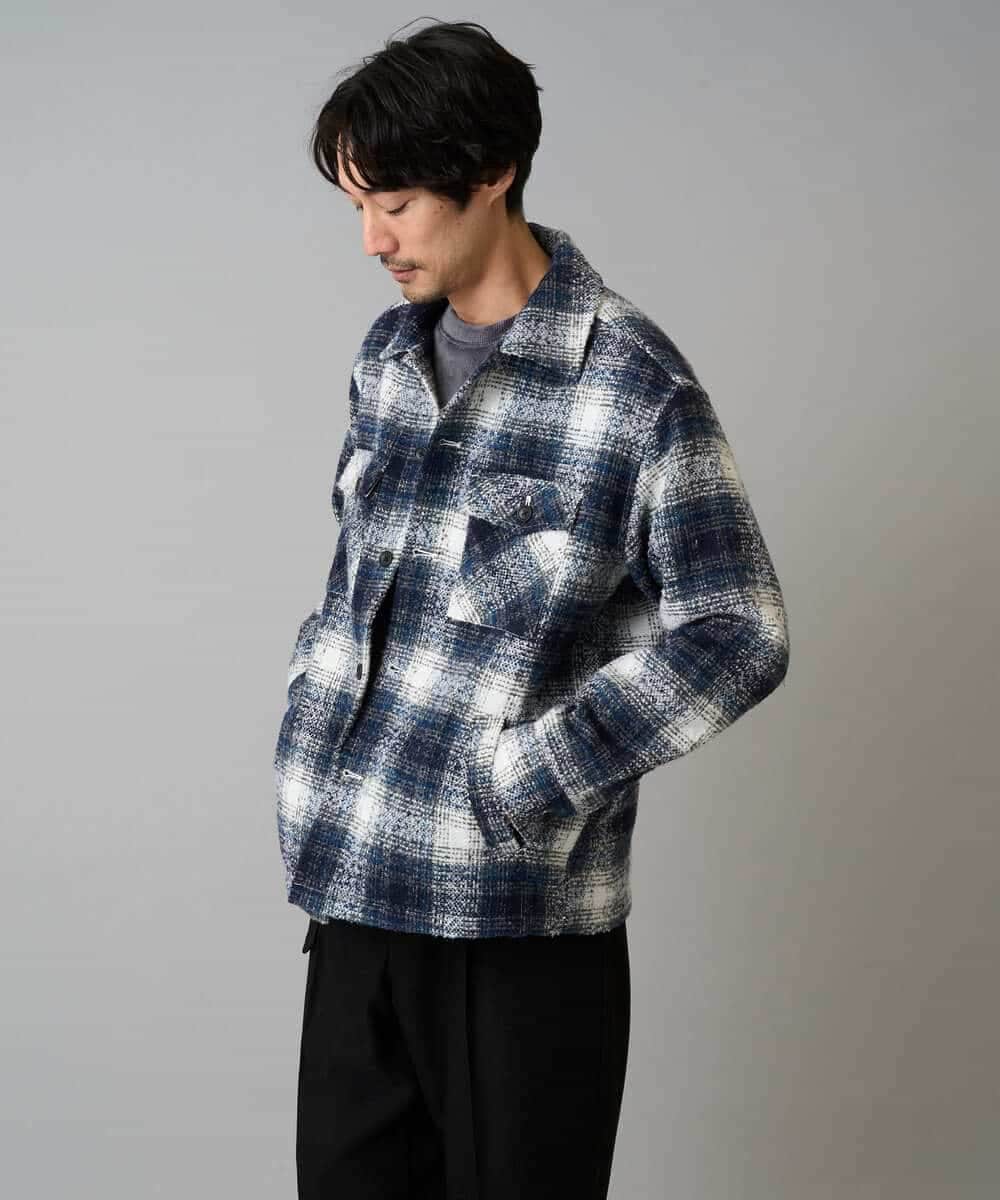 KHKLA41059 a.v.v MEN(アー・ヴェ・ヴェ) 【洗濯機で洗える】カットコーデュロイプルオーバー ダークグレー