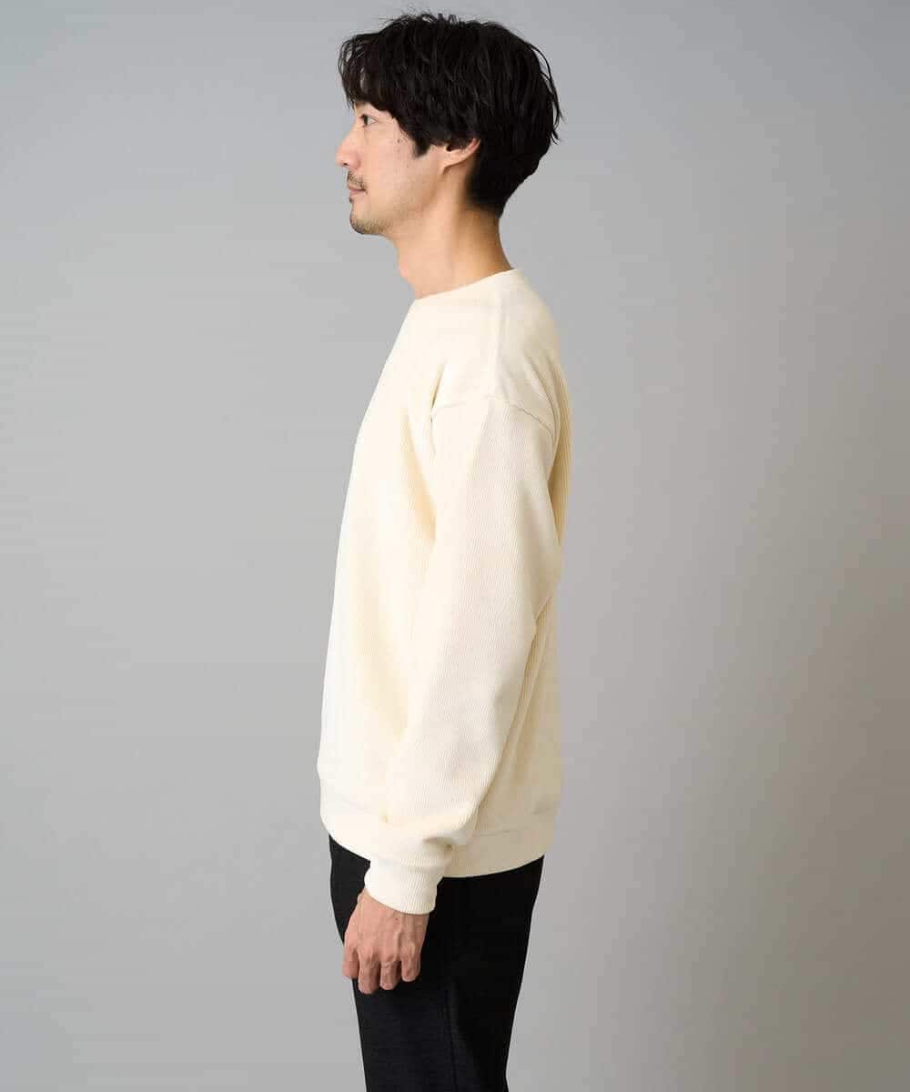 KHKLA41059 a.v.v MEN(アー・ヴェ・ヴェ) 【洗濯機で洗える】カットコーデュロイプルオーバー ダークグレー