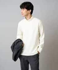 KHKLA43049 a.v.v MEN(アー・ヴェ・ヴェ) 【イージーケア/ストレッチ】アゼダブルフェイスハイネックカットソー【洗濯機で洗える】 ブラック