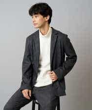 KHKLA43049 a.v.v MEN(アー・ヴェ・ヴェ) 【イージーケア/ストレッチ】アゼダブルフェイスハイネックカットソー【洗濯機で洗える】 ブラック