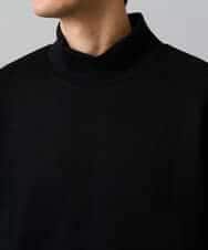 KHKLA43049 a.v.v MEN(アー・ヴェ・ヴェ) 【イージーケア/ストレッチ】アゼダブルフェイスハイネックカットソー【洗濯機で洗える】 ブラック