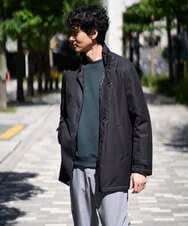 KHKLA44044 a.v.v MEN(アー・ヴェ・ヴェ) 【イージーケア/毛玉になりにくい】アゼダブルフェイスワンポイント刺繍プルオーバー ブラック