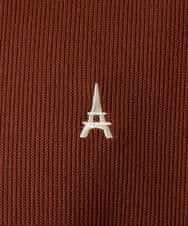 KHKLA44044 a.v.v MEN(アー・ヴェ・ヴェ) 【イージーケア/毛玉になりにくい】アゼダブルフェイスワンポイント刺繍プルオーバー ブラック
