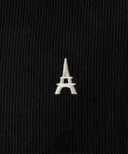 KHKLA44044 a.v.v MEN(アー・ヴェ・ヴェ) 【イージーケア/毛玉になりにくい】アゼダブルフェイスワンポイント刺繍プルオーバー ブラック